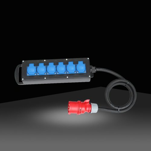 16A CEE UV - 6x Schuko